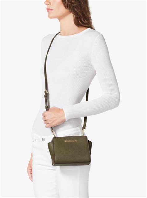 michael kors selma mini colours|selma mini crossgrain leather bag.